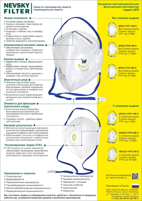 Респиратор NF822, FFP2
